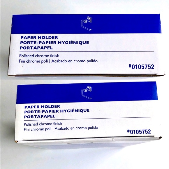 NEW Toilet Paper Holder Polished Chrome Finish Wall Mount Single Post #0105752 - Picture 5 of 9